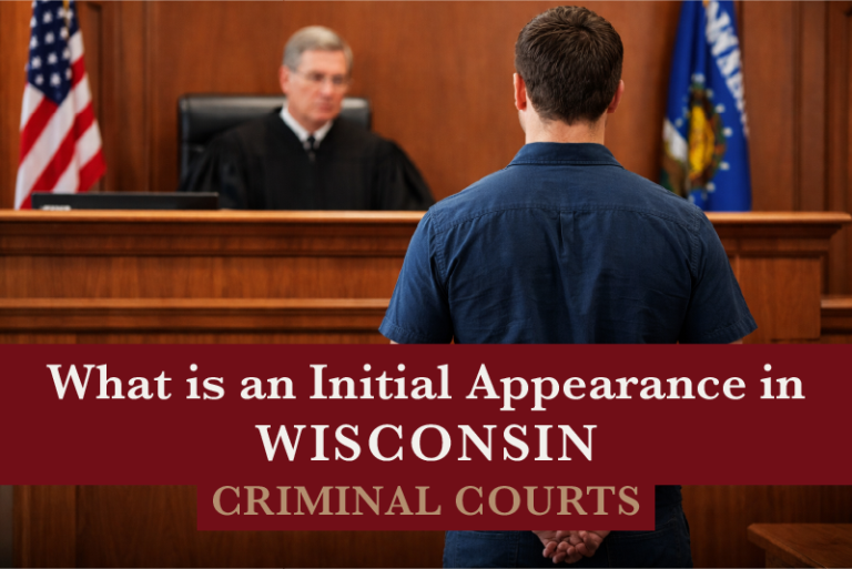 What is an Initial Appearance in Wisconsin Criminal Court