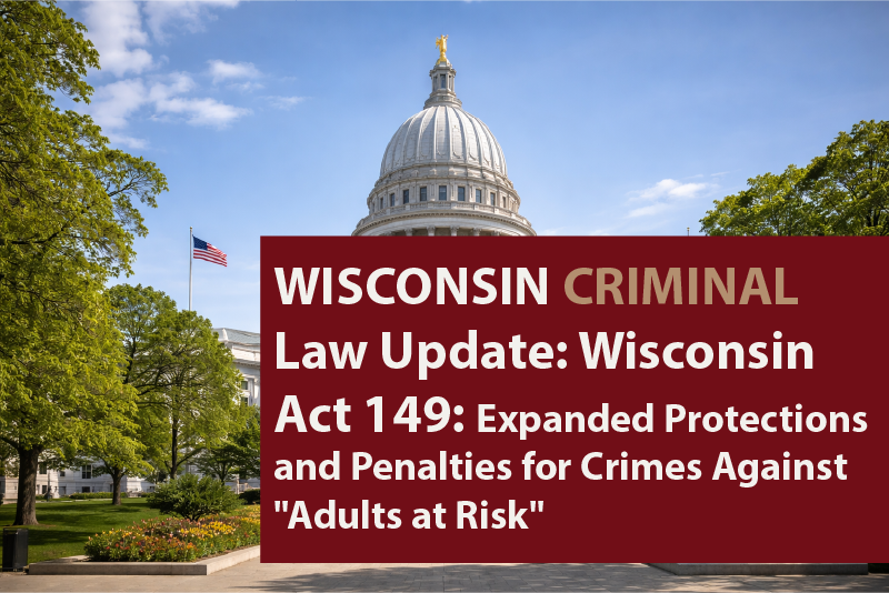 Wisconsin Act 149: Expanded Penalties for Crimes Against Adults at Risk